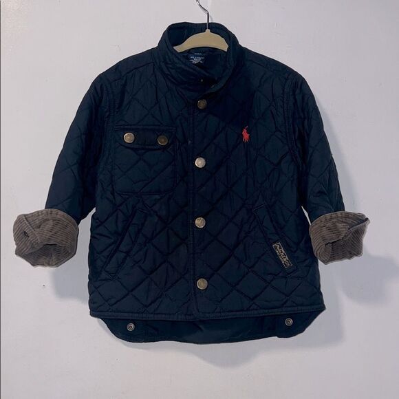 POLO BY RALPH LAUREN Navy Blue Quilted Jacket-2T - Picture 1 of 10